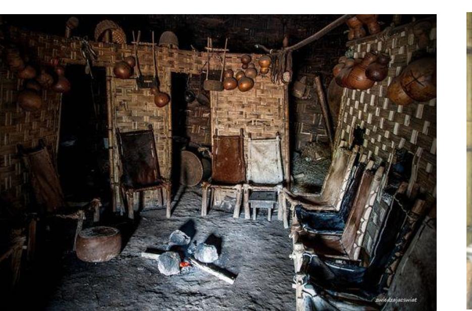 Dorze beehive house interior