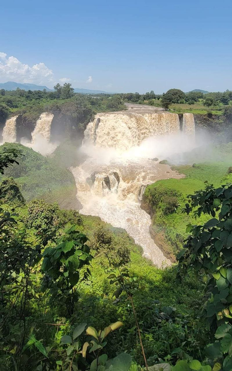 The powerful Blue Nile Falls