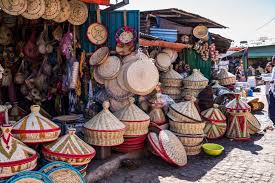 Bustling Merkato market in Addis Ababa